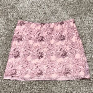 Forever 21 Pink Patterned Mini Skirt
